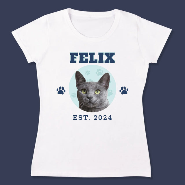Ton Personnage: Ton Chat Varsity - T-Shirt Pour Femmes