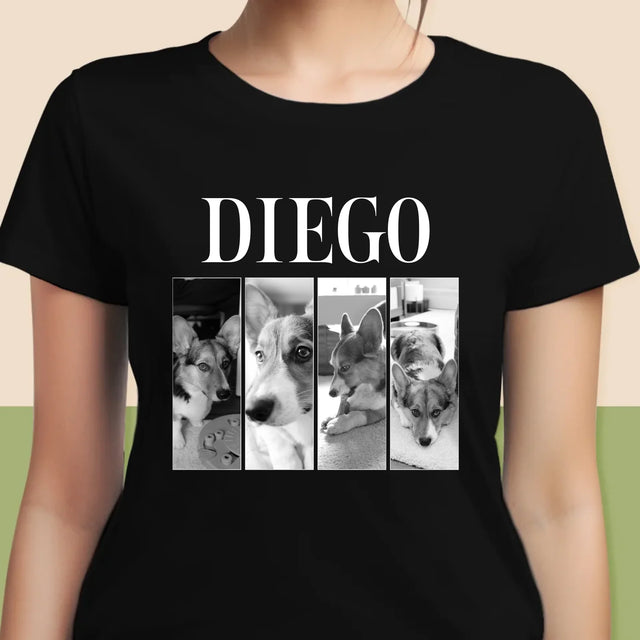 Le Collage Photo: Un Classique Bootleg Avec Un Animal - T-Shirt Pour Femmes