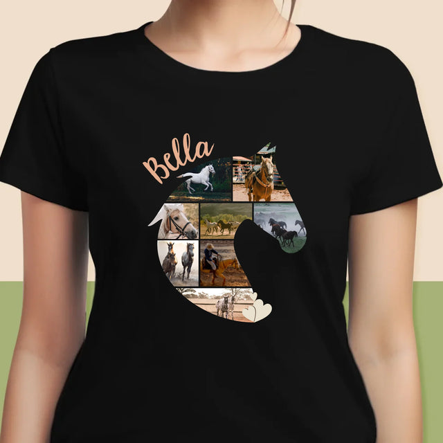Forme Des Photos: Cheval - T-Shirt Pour Femmes