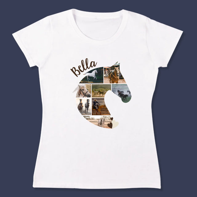 Forme Des Photos: Cheval - T-Shirt Pour Femmes