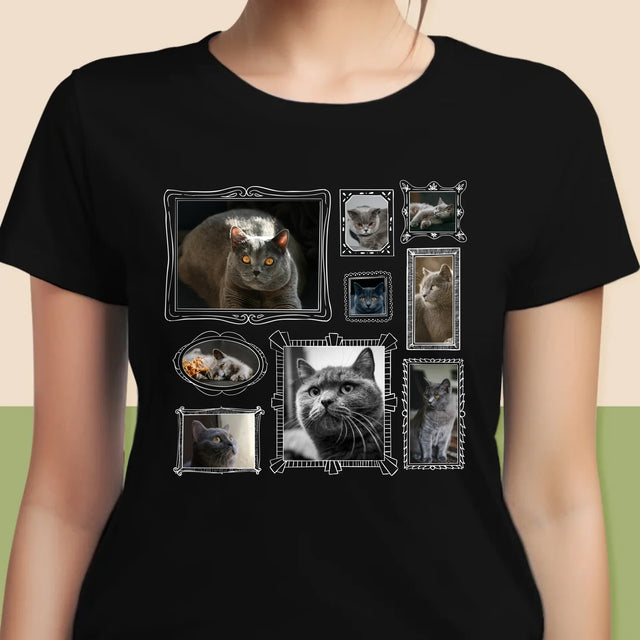 Le Collage Photo: Un Mur D'Exposition Avec Un Animal - T-Shirt Pour Femmes