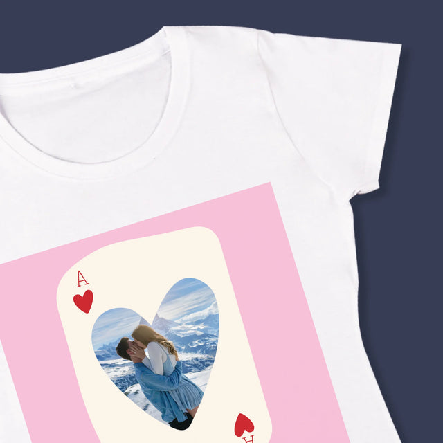 La Photo Et Un Texte: Carte De Saint-Valentin - T-Shirt Pour Femmes