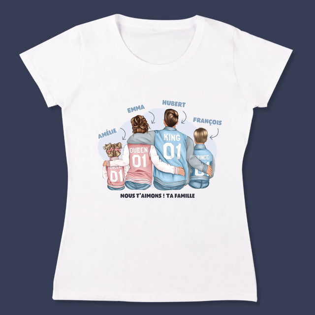 La Création Du Personnage: Famille En Sweatshirts - T-Shirt Pour Femmes