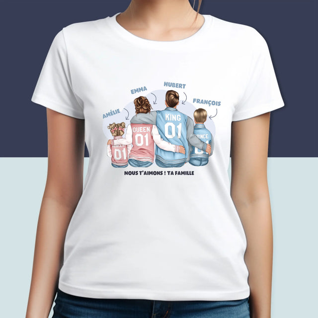 La Création Du Personnage: Famille En Sweatshirts - T-Shirt Pour Femmes