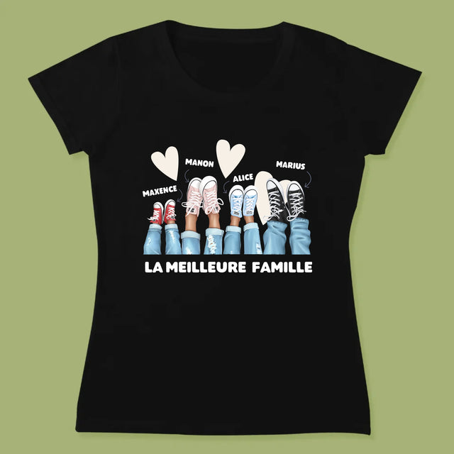 La Création Du Personnage: La Famille Baskets  - T-Shirt Pour Femmes