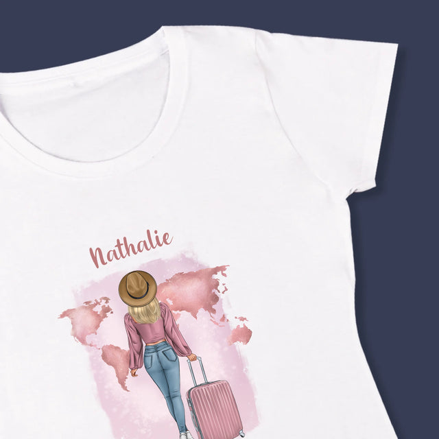 La Création Du Personnage: Voyageuse - T-Shirt Pour Femmes