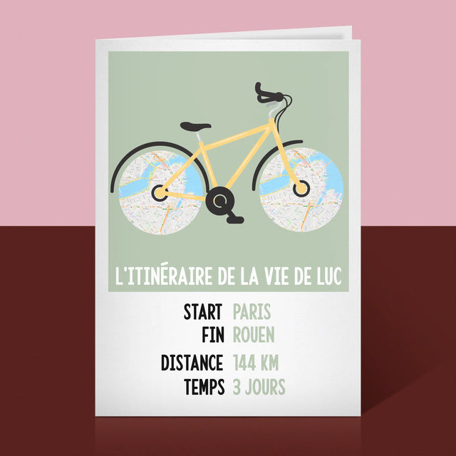 Le Plan De Ville: L'Itinéraire De La Vie - Carte De Vœux