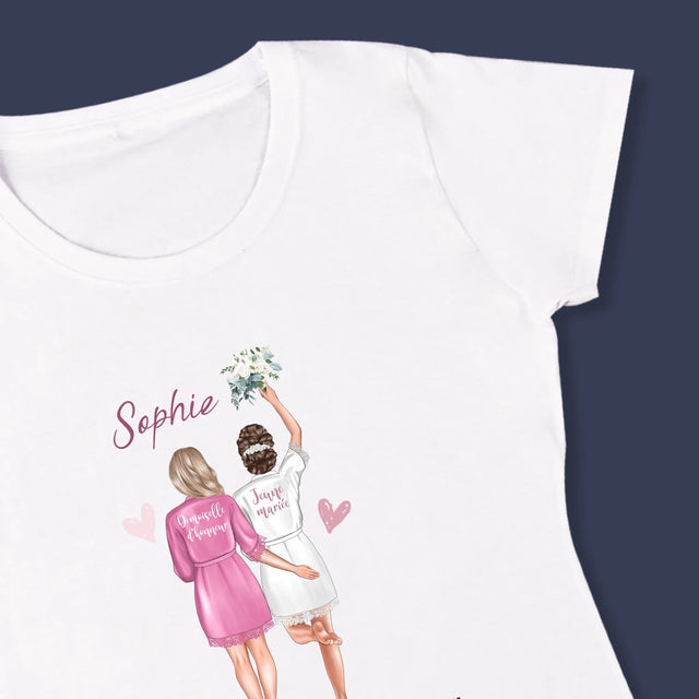La Création Du Personnage: Est-Ce Que Tu Seras Ma Demoiselle D'Honneur - T-Shirt Pour Femmes