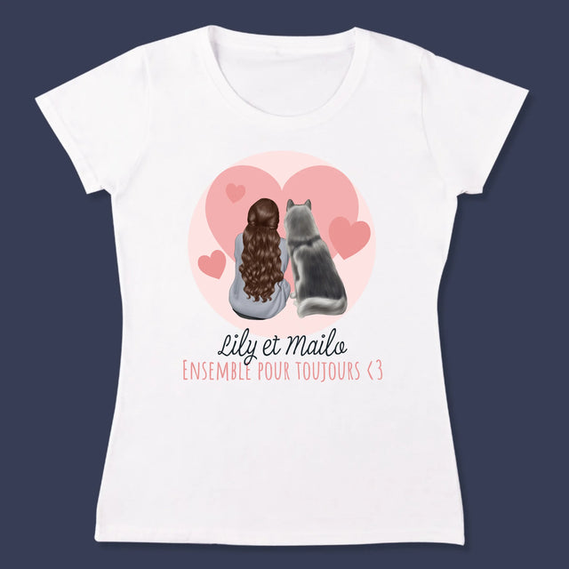 La Création Du Personnage: Chien Ami - T-Shirt Pour Femmes