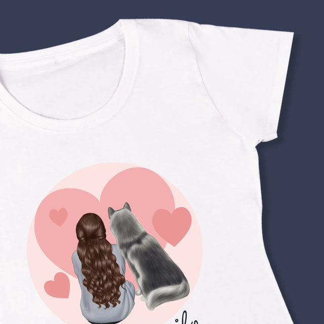 La Création Du Personnage: Chien Ami - T-Shirt Pour Femmes