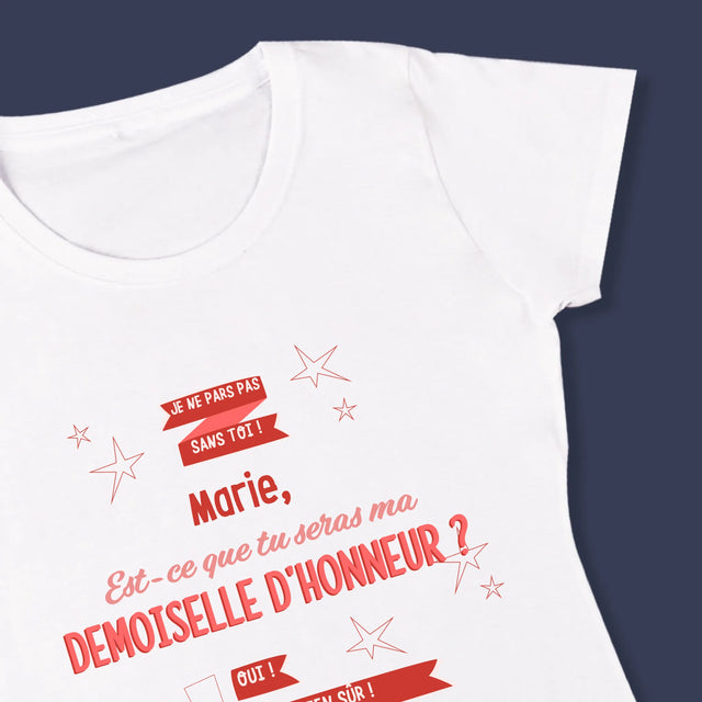 Le Prénom Et Un Texte: Je Ne Pars Pas Sans Toi - T-Shirt Pour Femmes