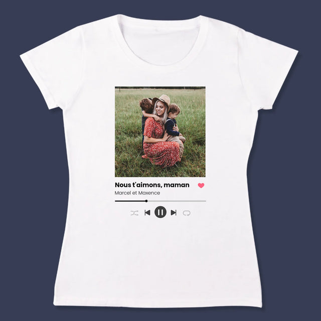 Photo Et Texte: Nous T'Aimons, Maman - T-Shirt Pour Femmes