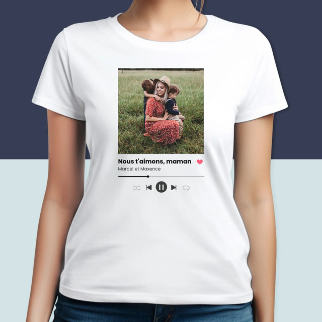 Photo Et Texte: Nous T'Aimons, Maman - T-Shirt Pour Femmes