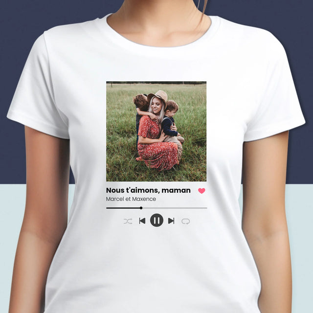 Photo Et Texte: Nous T'Aimons, Maman - T-Shirt Pour Femmes