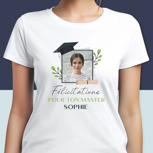Photo Et Texte: Félicitations Pour Le Master - T-Shirt Pour Femmes