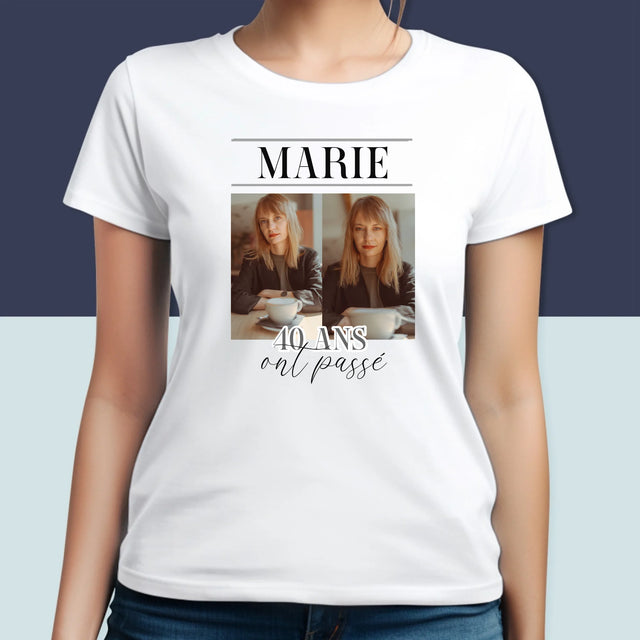 Collage Photo: 40 Ans Ont Passé - T-Shirt Pour Femmes