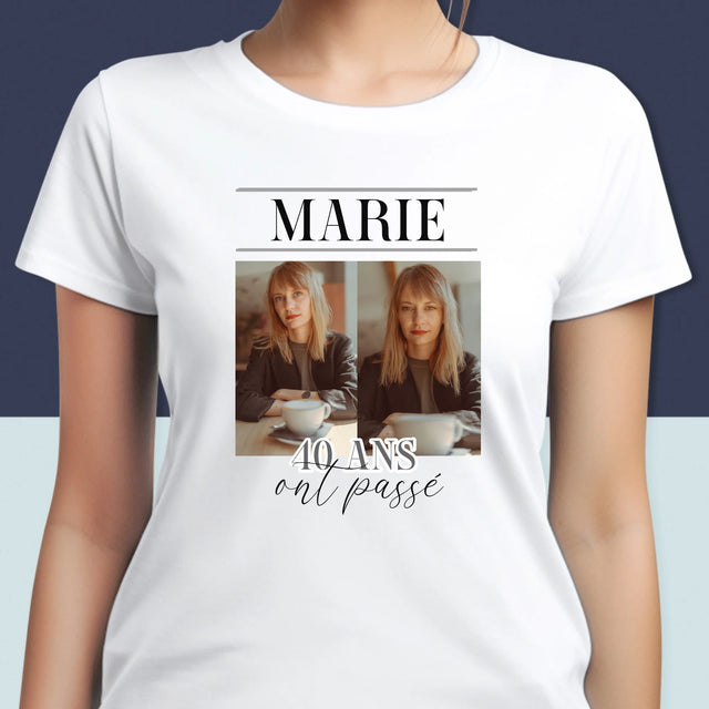 Collage Photo: 40 Ans Ont Passé - T-Shirt Pour Femmes