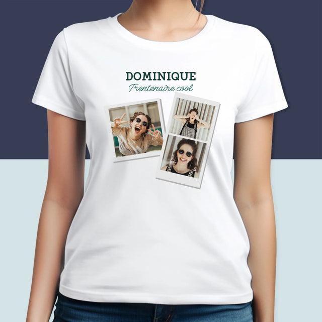 Collage Photo: La Trentenaire Cool - T-Shirt Pour Femmes