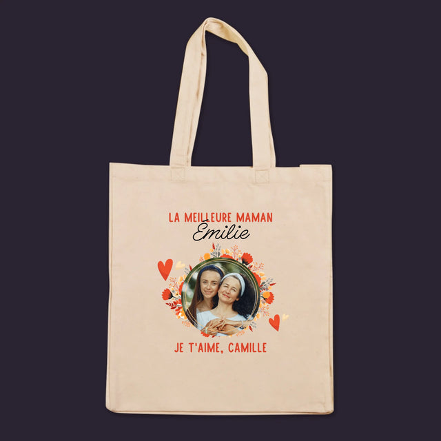 La Photo Et Un Texte: La Meilleure Maman - Sac En Toile