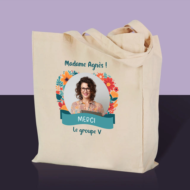 La Photo Et Un Texte: Merci À L'Institutrice De Maternelle - Sac En Toile