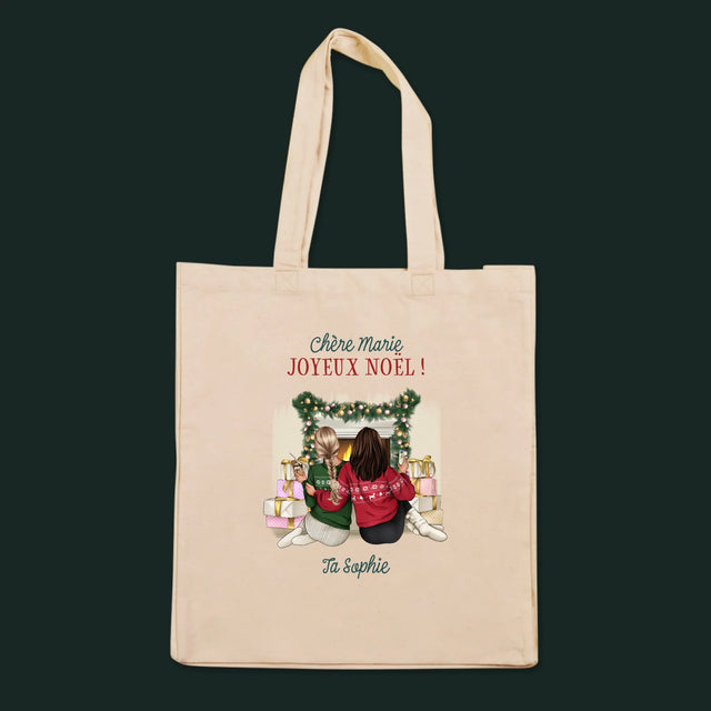 La Création Du Personnage: Amies De Noël - Sac En Toile