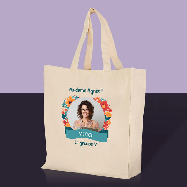 La Photo Et Un Texte: Merci À L'Institutrice De Maternelle - Sac En Toile