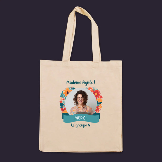 La Photo Et Un Texte: Merci À L'Institutrice De Maternelle - Sac En Toile