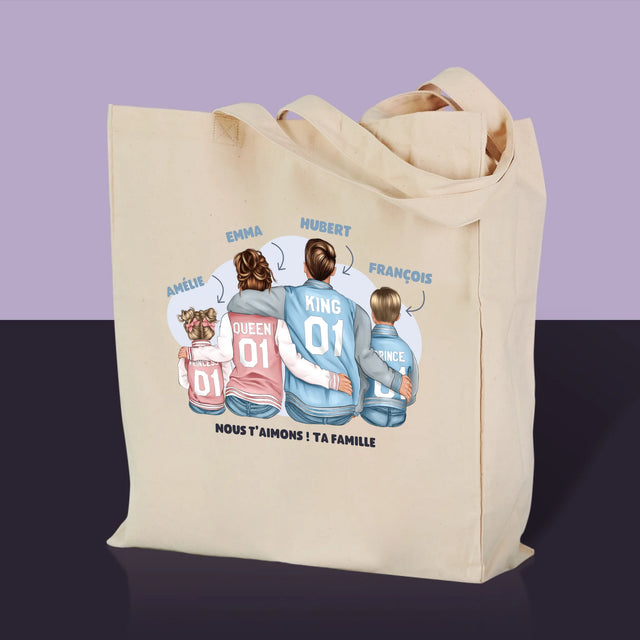 La Création Du Personnage: Famille En Sweatshirts - Sac En Toile
