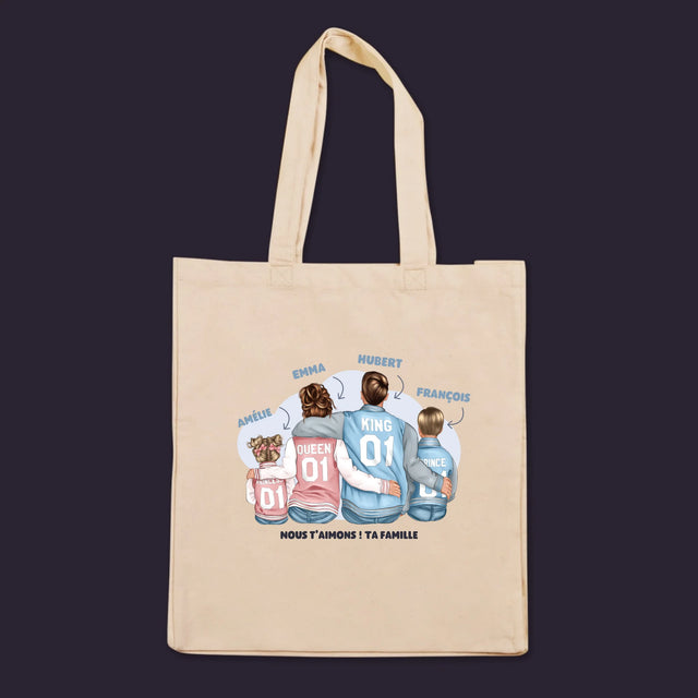 La Création Du Personnage: Famille En Sweatshirts - Sac En Toile
