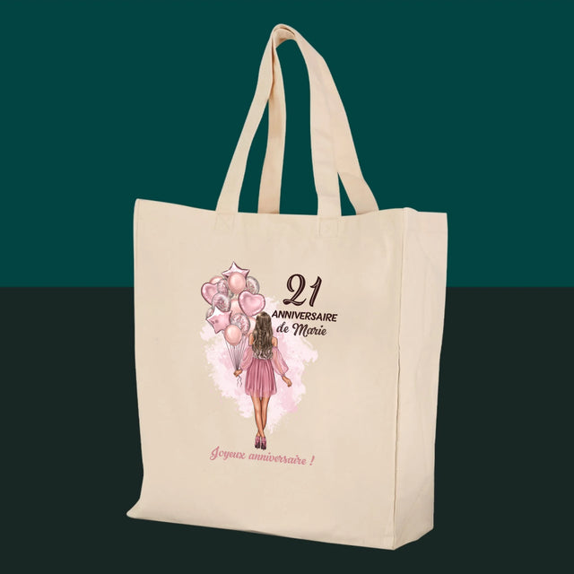 La Création Du Personnage: Anniveraire Ballons - Sac En Toile