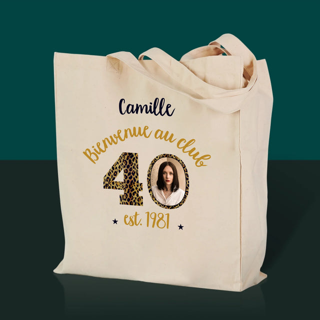 La Photo Et Un Texte: Bienvenue Au Club 40 - Sac En Toile