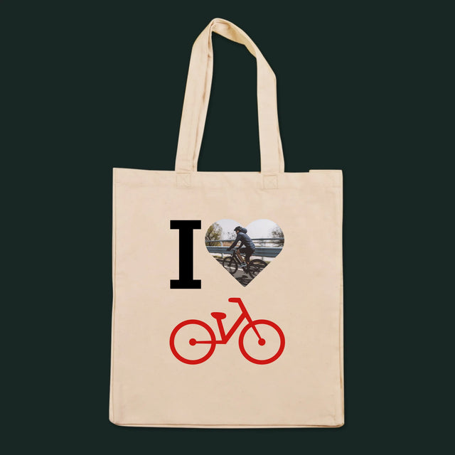 La Photo: I Love Vélo - Sac En Toile