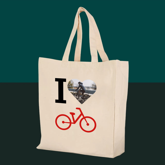 La Photo: I Love Vélo - Sac En Toile