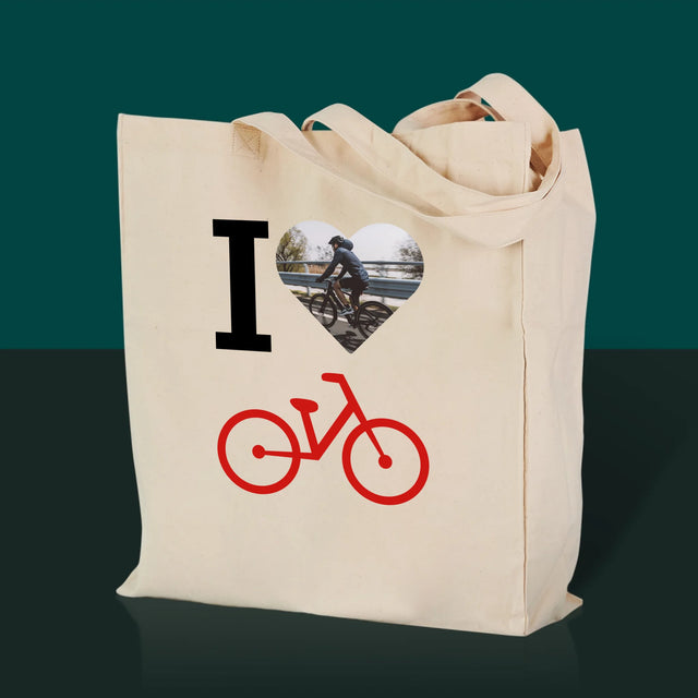La Photo: I Love Vélo - Sac En Toile