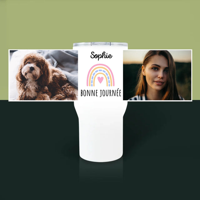 Le Collage Photo: Bonne Journée - Mug De Voyage 650 Ml