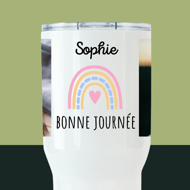 Le Collage Photo: Bonne Journée - Mug De Voyage 650 Ml