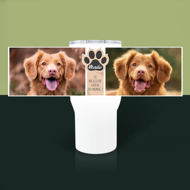 Le Collage Photo: Le Meilleur Chien - Mug De Voyage 650 Ml
