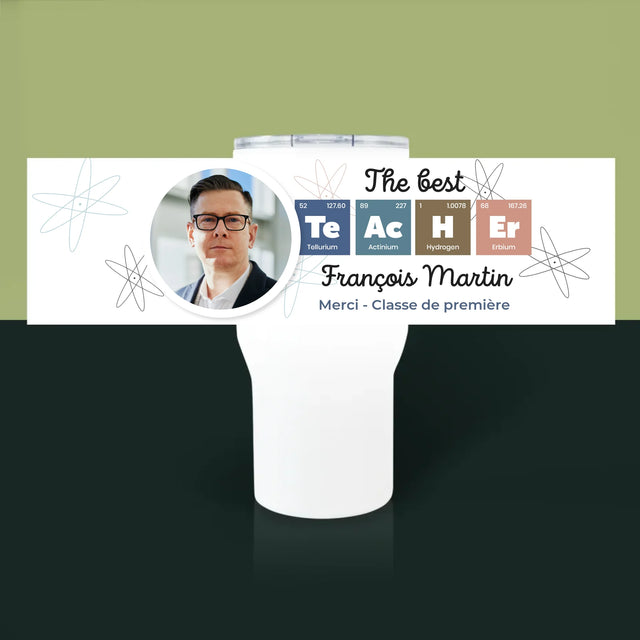 La Photo Et Un Texte: Teacher Les Éléments - Mug De Voyage 650 Ml