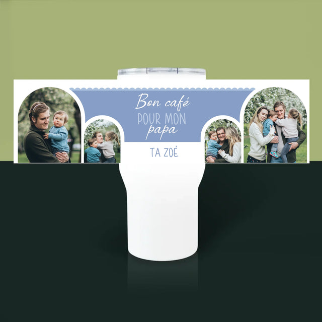 Le Collage Photo: Bon Café Papa - Mug De Voyage 650 Ml