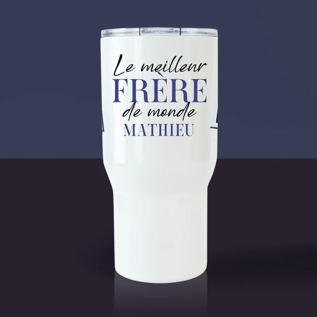 Le Collage Photo: Le Meilleur Frère Du Monde - Mug De Voyage 650 Ml