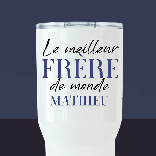 Le Collage Photo: Le Meilleur Frère Du Monde - Mug De Voyage 650 Ml