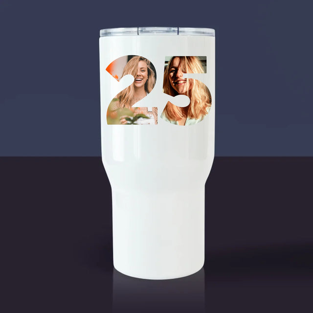 Collage Photo De Lettre: Trop Vieille Pour Dicaprio - Mug De Voyage 650 Ml