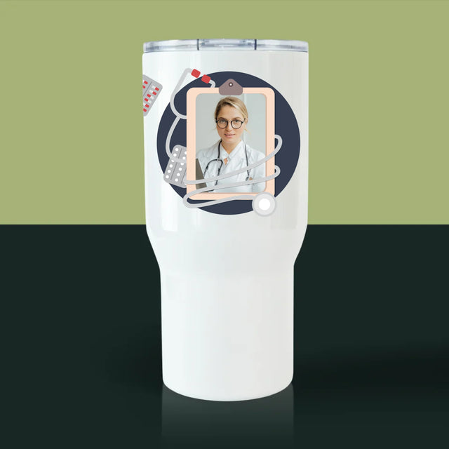 La Photo Et Un Texte: Un Médecin Au Grand Cœur - Mug De Voyage 650 Ml