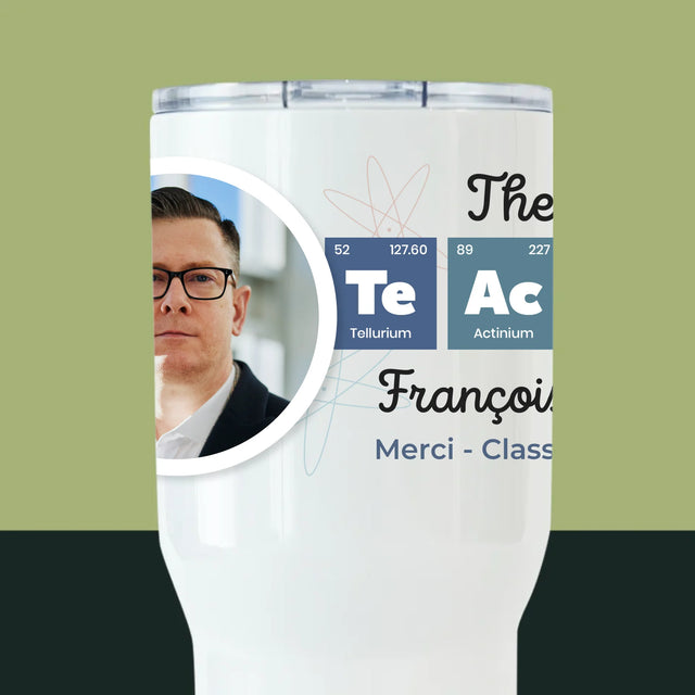 La Photo Et Un Texte: Teacher Les Éléments - Mug De Voyage 650 Ml