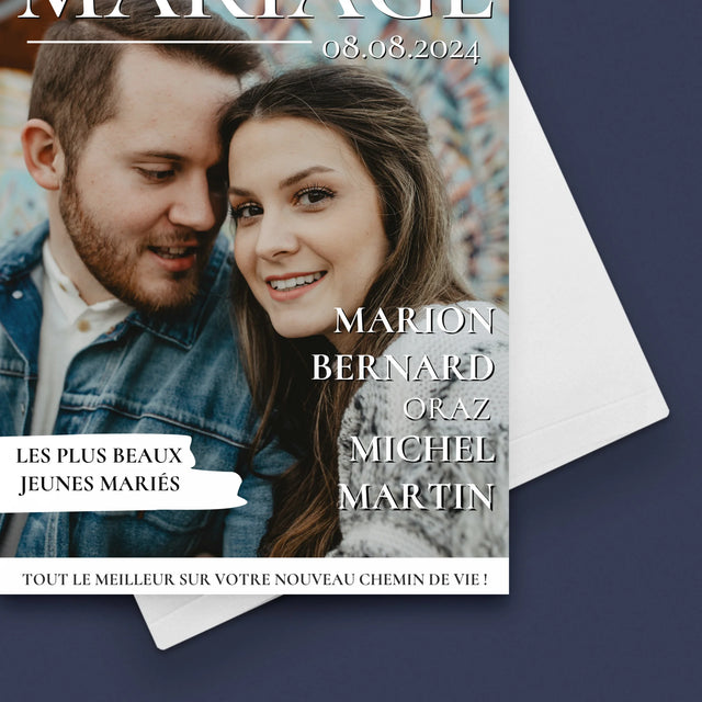 La Couverture De Magazine: Le Plus Beau Mariage - Carte De Vœux