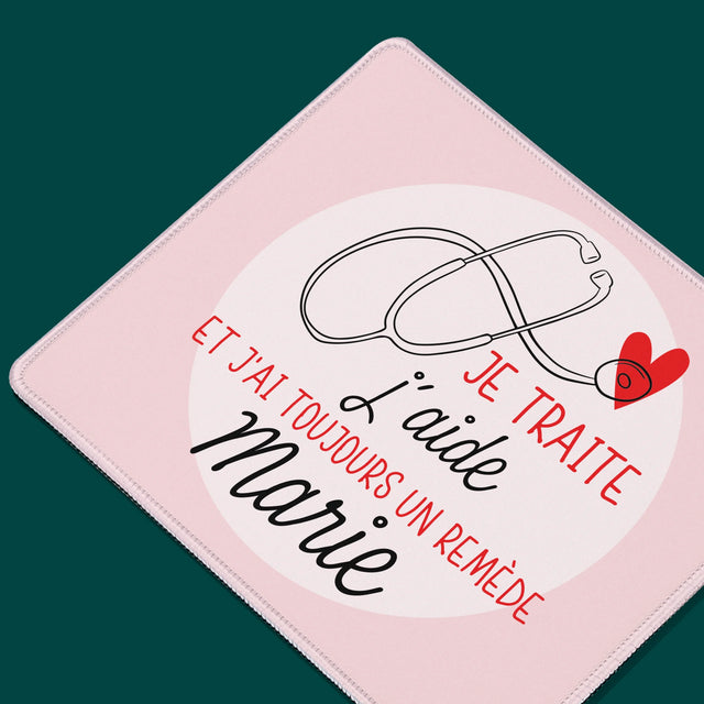 Le Prénom Et Un Texte: Je Traite, J'Aide - Tapis De Souris