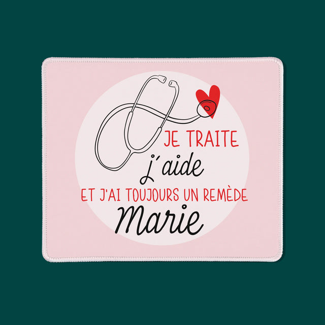 Le Prénom Et Un Texte: Je Traite, J'Aide - Tapis De Souris