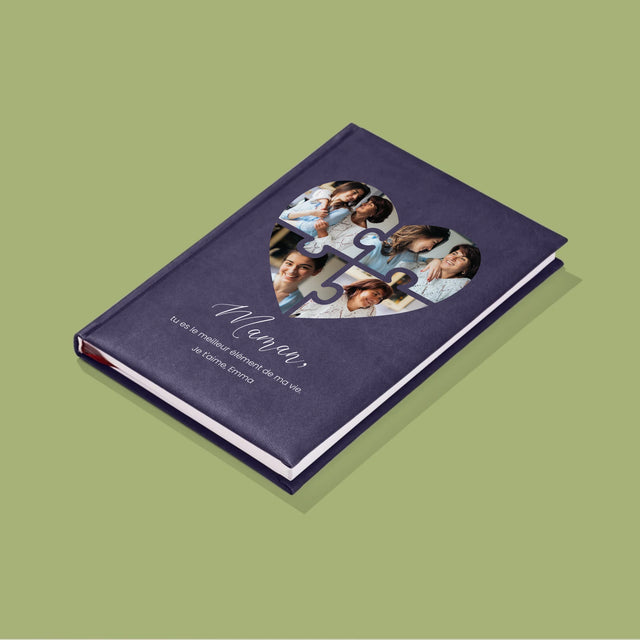 Collage Photo: Casse-Tête, Coeur, Pour Maman - Cahier De Notes 