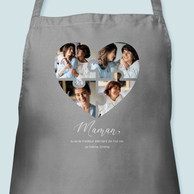 Le Collage Photo: Casse-Tête, Coeur, Pour Maman - Tablier