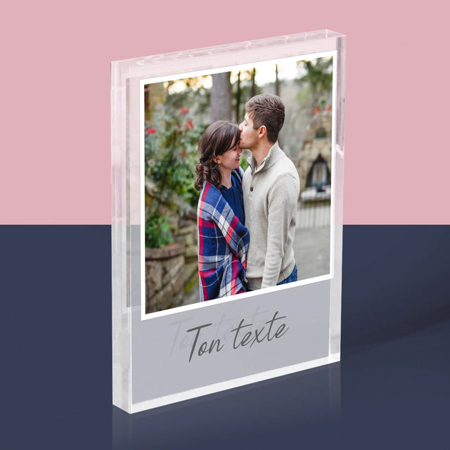 Photo Et Texte: Photo Et Texte - Bloc Acrylique